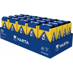 Pilas Varta Industrial Pro 9V 6LR61 (20 Unidades)