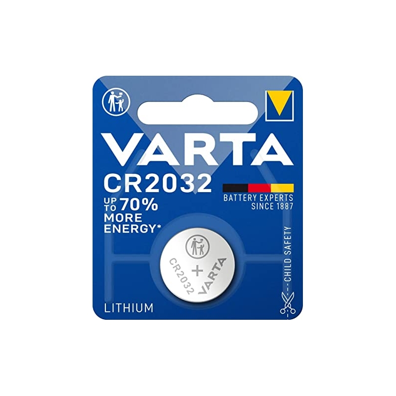 Pilas de Botón Litio Varta CR2032 (1 Unidad)