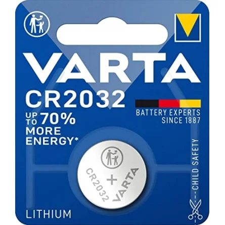 Batterie a Bottone al Litio Varta CR2032 (1 Unità)