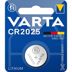 Batterie a Bottone al Litio Varta CR2025 (1 Unità)