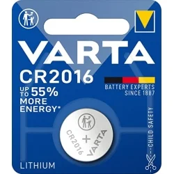Varta CR2016 Lithium-Knopfzellen (1 Stück)