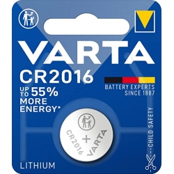 Pilas de Botón Litio Varta CR2016 (1 Unidad)