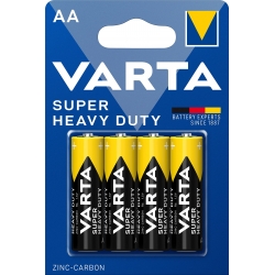 Blister di 4 batterie VARTA Super Heavy Duty AA LR6