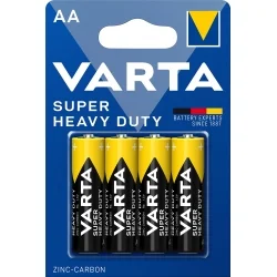 Varta AA Zink-Kohlenstoff Batterien Super Heavy Duty (4 Stück)