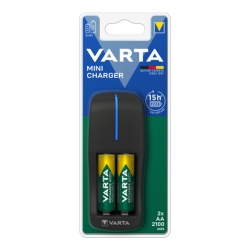Mini caricatore Varta per batterie ricaricabili AA, AAA...