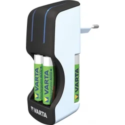 Caricabatterie tascabile Varta per batterie ricaricabili AA, AAA Ni-Mh