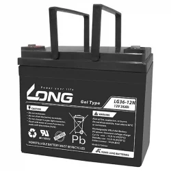 Batteria al Piombo-Acido GEL 12V 36Ah LONG LG36-12N