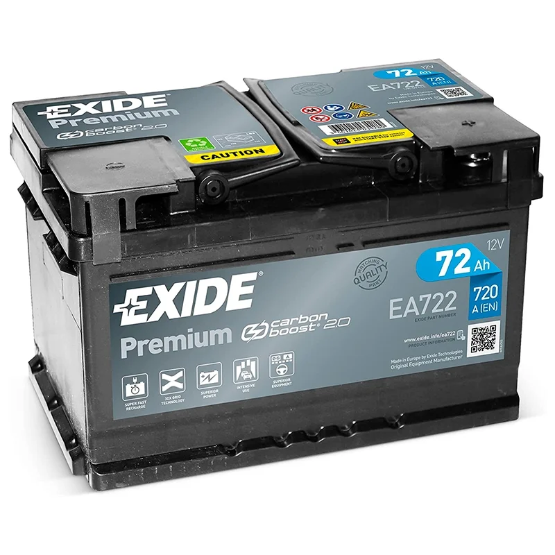Batteria Exide Premium EA722