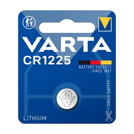 Batterie a Bottone al Litio Varta CR1225 (1 Unità)