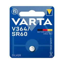 Batterie a Bottone Ossido d'Argento Varta V364 SR60 (1 Unità)