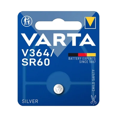 Batterie a Bottone Ossido d'Argento Varta V364 SR60 (1 Unità)