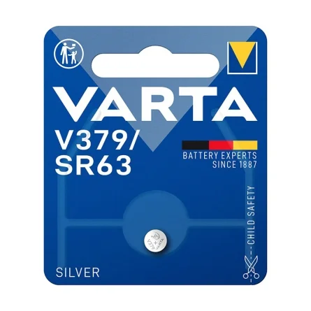 Batterie a Bottone Ossido d'Argento Varta V379 SR63 (1 Unità)