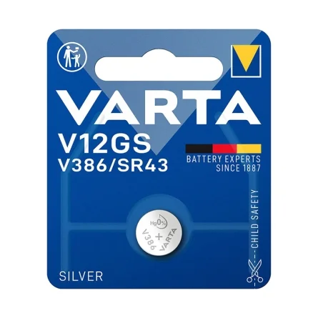 Varta V12GS V386 SR43 Silberoxid-Knopfzellen (1 Stück)