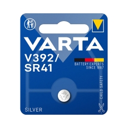 Batterie a Bottone Ossido d'Argento Varta V392 SR41 (1 Unità)
