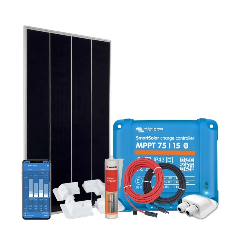 12 V 200 W Solarenergie-Kit mit Victron MPPT-Laderegler