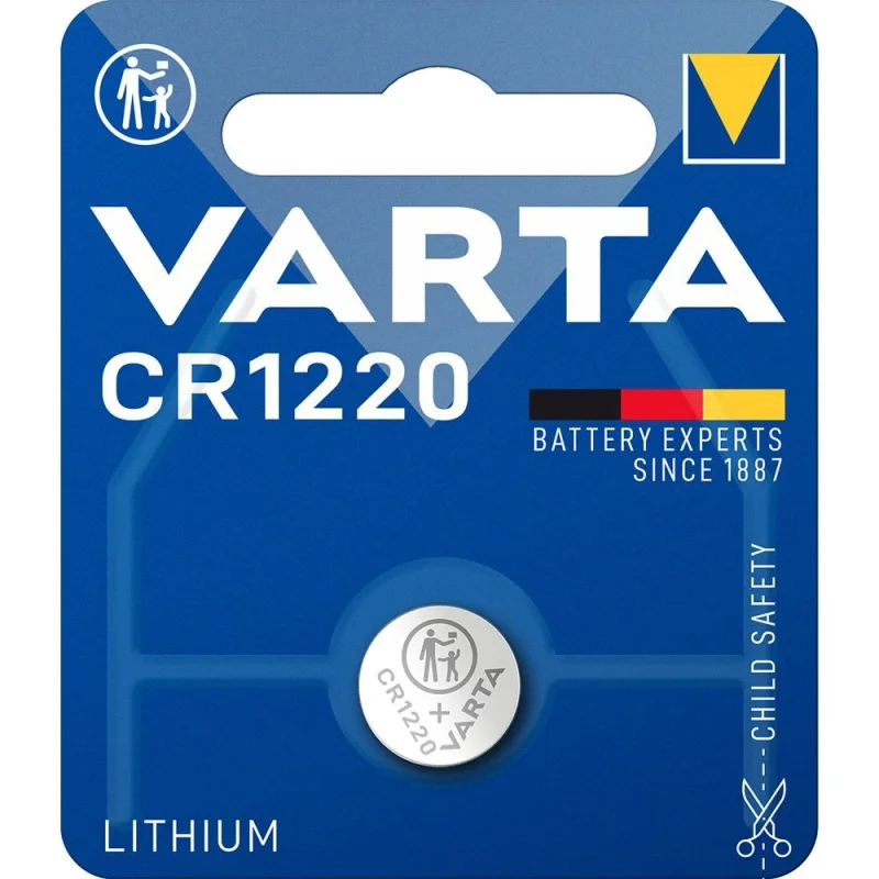 Varta CR1220 Lithium-Knopfzellen (1 Stück)