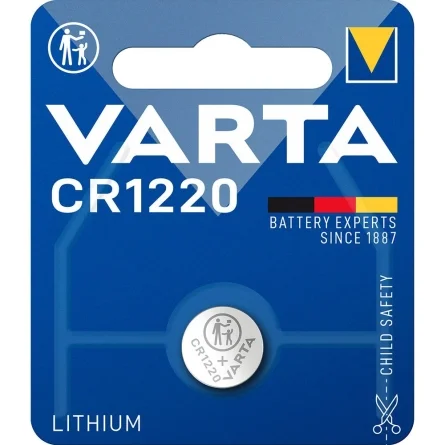 Batterie a Bottone al Litio Varta CR1220 (1 Unità)