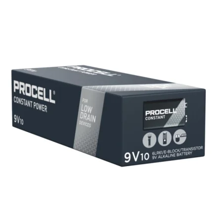 Procell 9V 6LR61 Alkaline Batterien Constant Power (10 Stück)