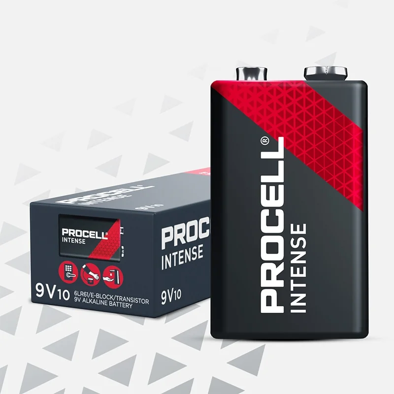 Procell 9V Alkaline Batterien Intense (10 Stück)