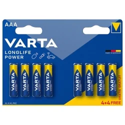 Varta AAA Alkaline Batterien Longlife Power (4+4 Stück)