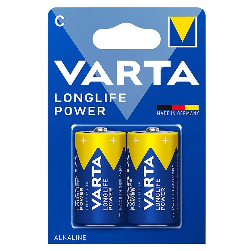 Varta C Alkaline Batterien Longlife Power (2 Stück)