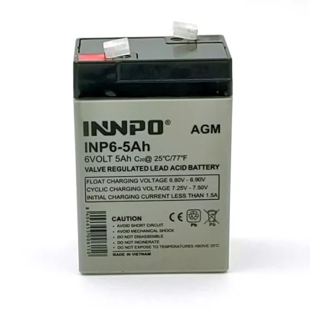 Batteria INNPO AGM 6V 5Ah