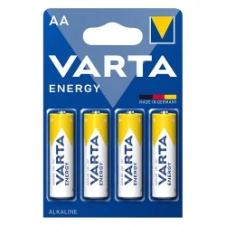 Batterie Akaline Varta AA Energy (4 Unità)