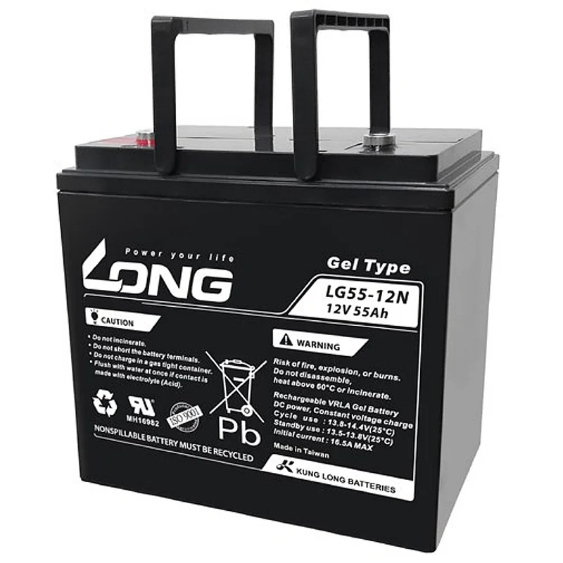 Blei-Säure GEL Batterie 12V 55Ah LONG LG55-12N