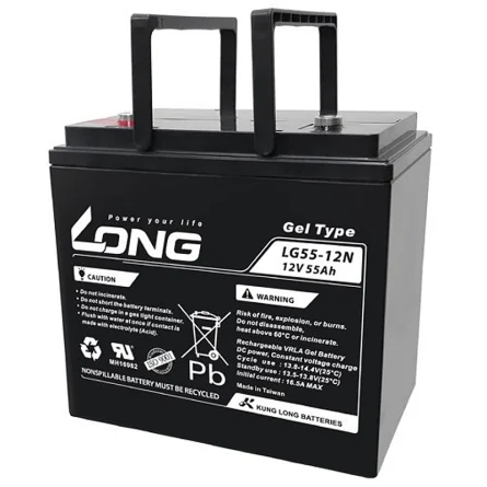 Blei-Säure GEL Batterie 12V 55Ah LONG LG55-12N