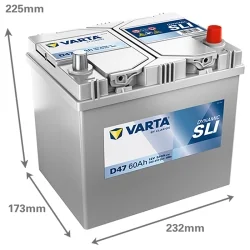Neue batterie Varta D47 SLI 60Ah