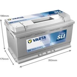 Neue Batterie Varta H3 SLI 100Ah