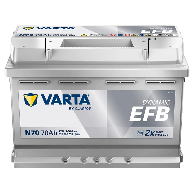 Nueva batería Varta N70 Start Stop EFB 70Ah