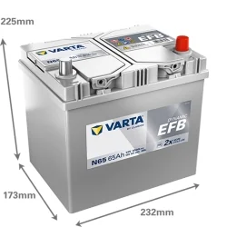 Neue batterie Varta N65 Start Stop EFB 65Ah