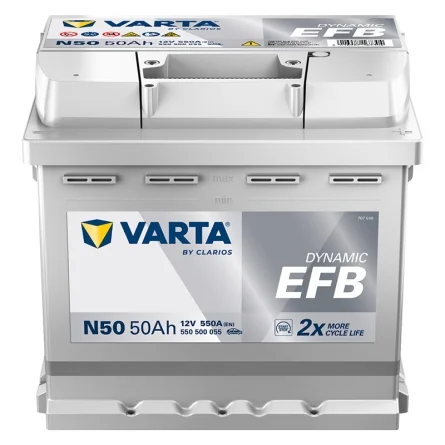 Nueva batería Varta N50 Start Stop EFB 50Ah