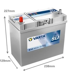 Nuova batteria Varta B33 SLI 45Ah