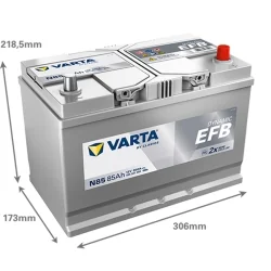 Nuova batteria Varta N85 Start Stop EFB 85Ah