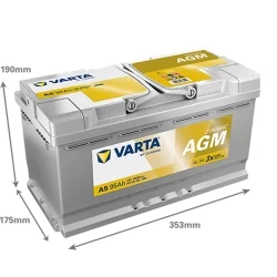 Nuova batteria Varta A5 Start Stop AGM 95Ah