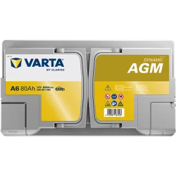 Batterie Varta A6 Start Stop AGM 80Ah