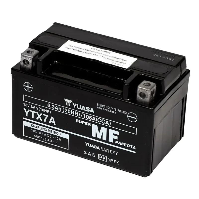 Batterie Yuasa YTX7A-BS AGM 6.3Ah
