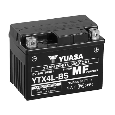 Batteria Yuasa YTX4L-BS AGM 3.2Ah