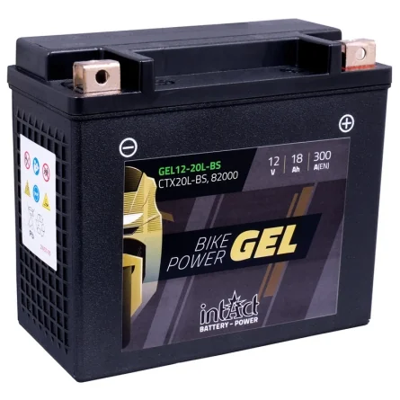 Batteria IntAct GEL CTX20L-BS 18Ah 300A
