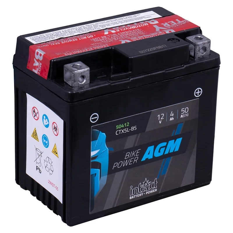 Batteria IntAct AGM CTX5L-BS 4Ah 50A