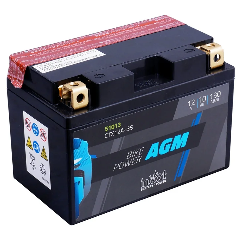 Batteria IntAct AGM CTX12A-BS 10Ah 130A