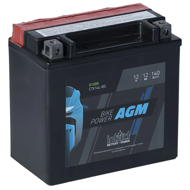 Batteria IntAct AGM CTX14L-BS 12Ah 140A