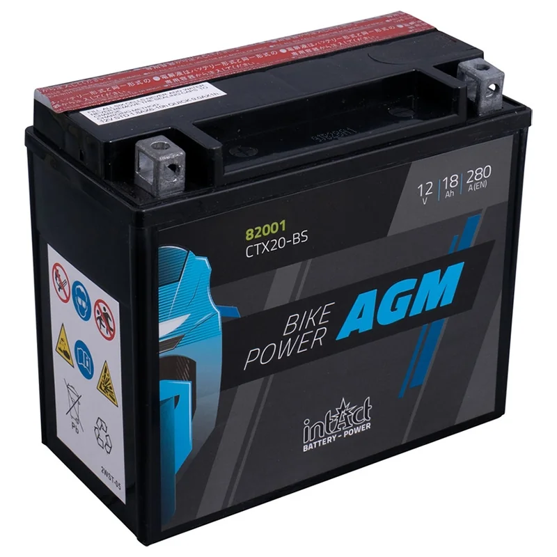 Batteria IntAct AGM CTX20-BS 18Ah 280A