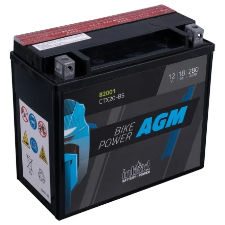 Batteria IntAct AGM CTX20-BS 18Ah 280A