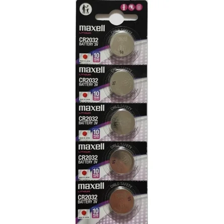 Pilas de Botón Litio Maxell CR2032 (5 Unidades)