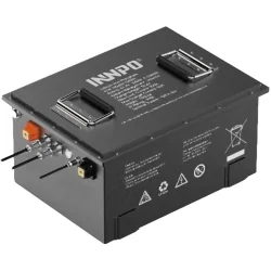 LiFePO4 Batterie 51.2V 100Ah mit Ladegerät, LCD & Bluetooth | 48V...