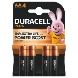 Duracell AA LR6 MN1500 Alkaline Batterien Plus Power (4 Stück)