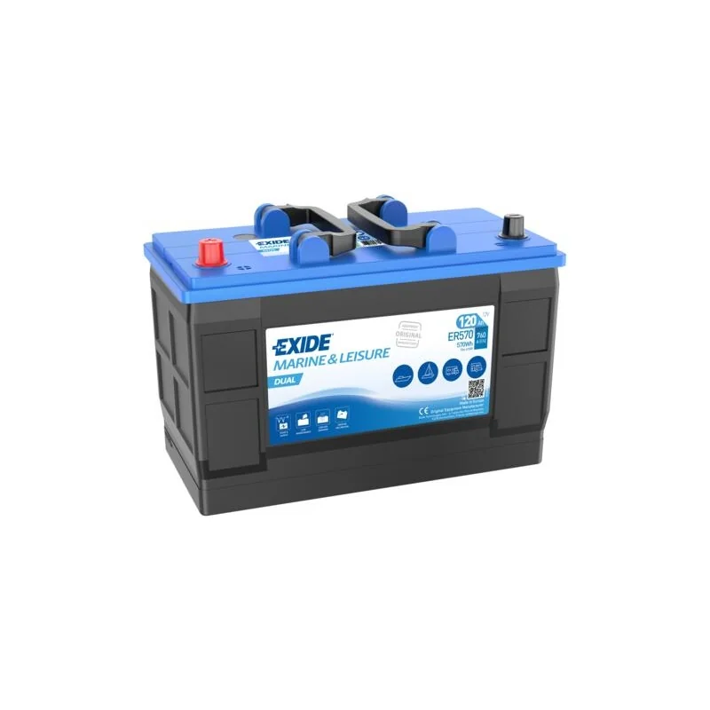 Exide ER570 Batterie 12V 120Ah 760A – Dual Start- und Versorgungsbatterie